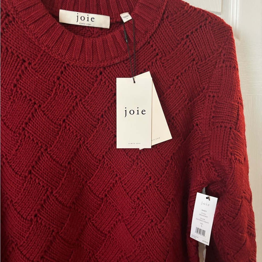 Joie Burgundy Textured Knit Sweater - Picture 2 of 5